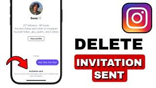 How To Delete Invite Message On Instagram (Unsend Invite Sent) - UPDATED METHOD