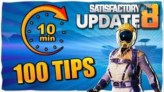 100 Tips in 10 minutes For ALL Players In Satisfactory U8
