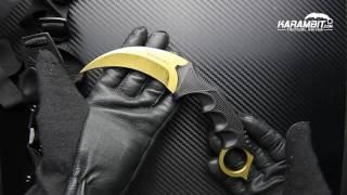 Gold Honshu Ninja Karambit w/Shoulder Harness (UC3131) By Karambit.com