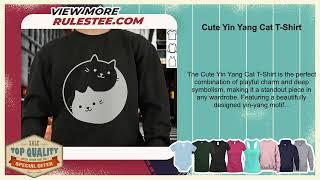 Cute Yin Yang Cat T-Shirt