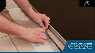 AKIA Screens Edge Free® CLR2 Ambient Light Rejecting Screens Installation Video