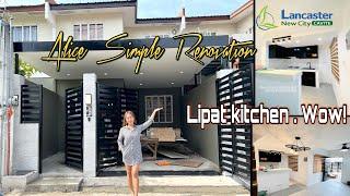 ALICE TOWNHOUSE SIMPLE RENOVATION / Lipat kitchen Black & White motif - Lancaster Cavite by Ms Selah