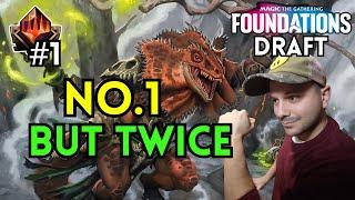 I Hit Rank No1 TWICE in a Draft | Foundations Draft | MTG Arena