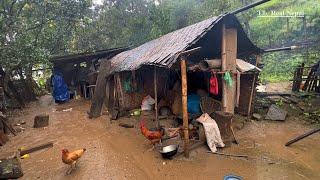 Visiting Beautiful Nepali Village Rainy Day | Rural Mountain People Lifestyle | Village Rain Asmr