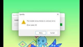 How to fix Spotify installer error 24 on Windows