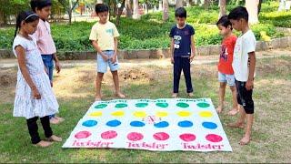 How to Play Twister Game | Outdoor Games | Fun Outdoor Games | Outdoor Activities