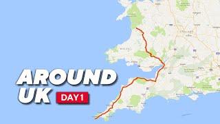Around UK Motorcycle Ride Day 1: 340 miles - South West to Mid Wales
