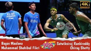 Badminton highlights 2024 I Bagas Maulana/Muhammad Shohibul Fikri vs Rankireddy/Chirag Shetty