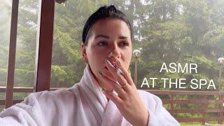 ASMR AT THE SPA  (Smoking Cigarettes, Water Sounds & Whispering)