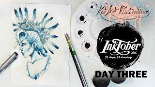 INKTOBER Challenge 2016 - Day Three: KatArt Illustrations