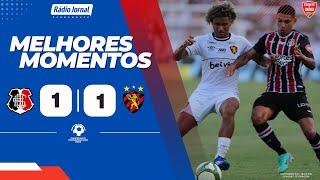 SANTA CRUZ 1X1 SPORT | MELHORES MOMENTOS | CAMPEONATO PERNAMBUCANO 2024