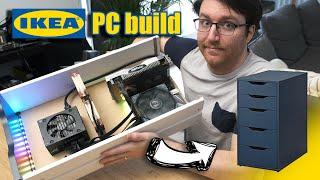 I built an AWESOME gaming/streaming PC in an IKEA Alex drawer (With Benchmarks)