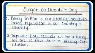 Best Republic Day Slogans & Quotes In English/26 January Slogans & Quotes