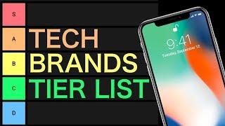 Tech Brands Tier List: Large Tech Companies