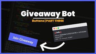 [NEW] Discord Giveaway System | Buttons | Part Three | Python