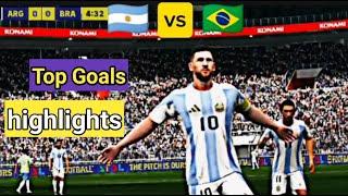 Argentina vs Brazil 3-0 highlights All Goals