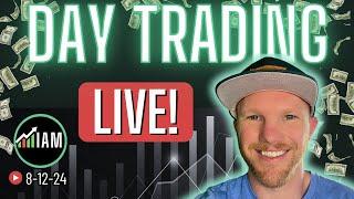 LIVE DAY TRADING!-  S&P 500 / NASDAQ 8.12.2024