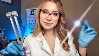 ASMR The MOST Detailed Cranial Nerve Exam YOU'VE SEEN ‍️ Doctor Roleplay Ear, Eye & Hearing Test