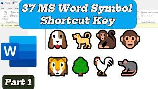 MS word symbol shortcut key | How to Make Symbols in MS Word | MS Word Tips and Tricks#shortcutkeys