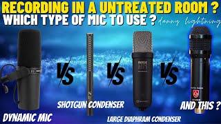 Best and Worst Microphone Types For Recording in a Untreated Room | Microphone Reverb Rejection Test