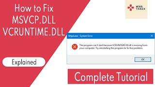 [SOLVED] How to Fix MSVCP140.dll and VCRUNTIME.dll Missing in Windows 10, 8, 7 | How to Fix