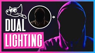 Create A Dual Lighting Effect with GIMP