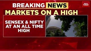 Sensex Hits Record High, Nifty Crosses 22,000 As It Rally Continues | India Today News