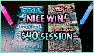 NICE WIN!! PLAYING A TERRIFYING $40 MIX OF TICKETS!