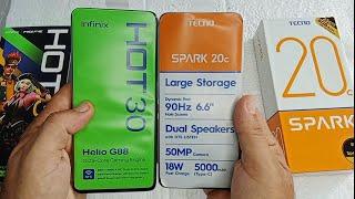 Tecno Spark 20 vs Infinix Hot 30 || Full Comparison - Which one is Best?