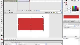 Flash Animation || Animation using Motion Tween || Rotating a shape