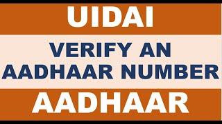 Verify Aadhaar For GST Authentication || Uidai