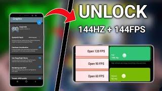 Unlock 120fps Android + 120Hz RefreshRate No-Root 100% Working | Max FPS Fix Lag - No Root