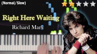 Right Here Waiting | EASY Piano Tutorial | Richard Marx | Piano Cover