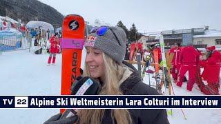 SPORT TV22: Neue Ski Weltmeisterin Lara Colturi - Siegerin im Super G Alpine Ski WM in St. Anton