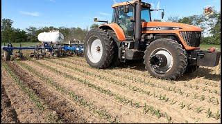 Applying Anhydrous Ammonia in a Corn Field with a Agco DT240 Tractor