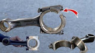 Broken Connecting Rod can be Rebuild in Mechanical Field Lathe Engineer done an experiment watch how