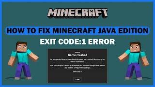 How To Fix Minecraft Java Edition Exit Code 1 Error