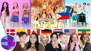 Foreigners React to Pantropiko by BINI, UNIS, & BILIB |  EL's Planet