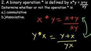 Binary Operations Practice