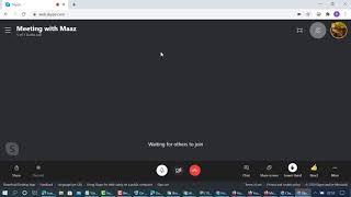 how to host a meeting on skype