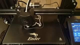 Ender Pro 3D Printer cat cookie cutter