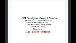 Dot Net Projects Titles in Thanjavur Best projects center in thanjavur