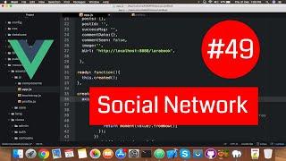 #49 LaraBook || Laravel Route URLs settings in VueJS || Social Network in Laravel and VueJS