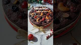 Plum Cake Recipe | Chocolate Rum Fruit Cake Recipe #ytshorts #shortsfeed #youtubeshorts #shorts