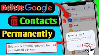 How To Delete Contacts From Google Account || How To Delete Contacts From Gmail Account Permanently