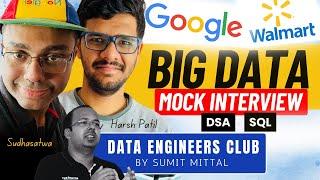 Data Engineering Mock Interview at Top Product Based Companies | Ace Interviews @ #google #walmart