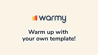 Email and domain warm up with your own template! | Best email warm up tool 2024 | Warmy.io