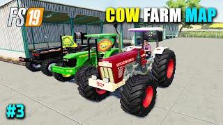 Buying Indian Tractors | Barley Harvest - Farming Simulator 19 | FS19 Cow Farm Map | Part 3