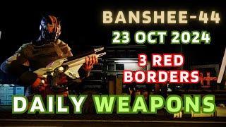 3 RED BORDERS, 2 mediocre rolls today - Banshee-44 Destiny 2 Gunsmith Official Weapon Inventory