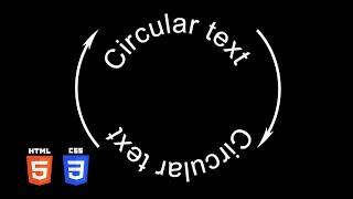 Spinning Circular Text | HTML & CSS (SVG Elements) Tutorial